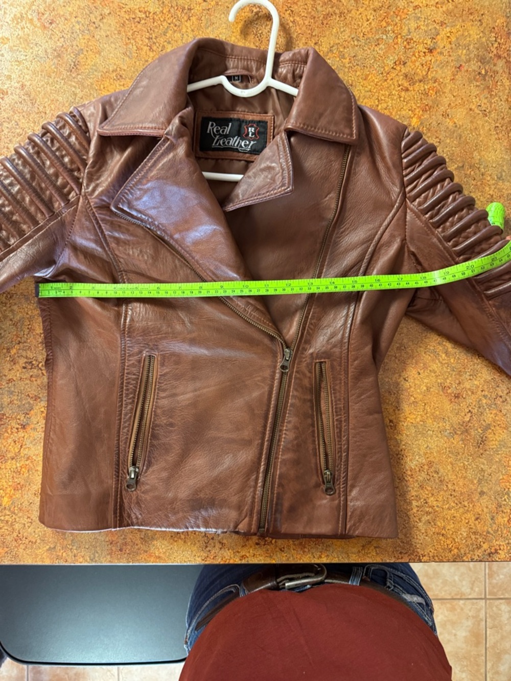 Moto Real Leather Jacket - Picture 3 of 5